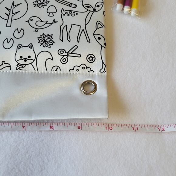 Like New Color Your Own Animal Pencil / Pen Pouch w/ pens and ruler - Picture 5 of 7